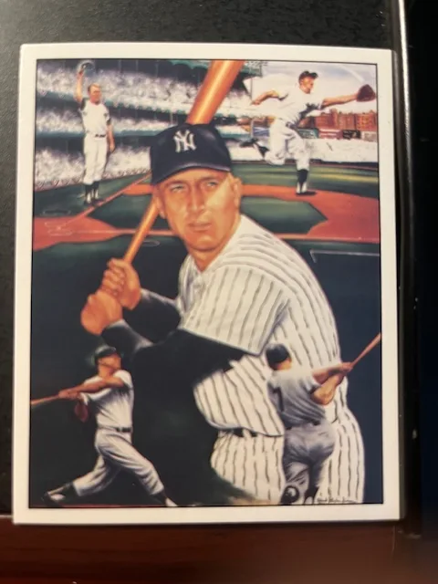 MICKEY MANTLE SUPER STAR ROBERT SIMON SIGNED CARD-MINT