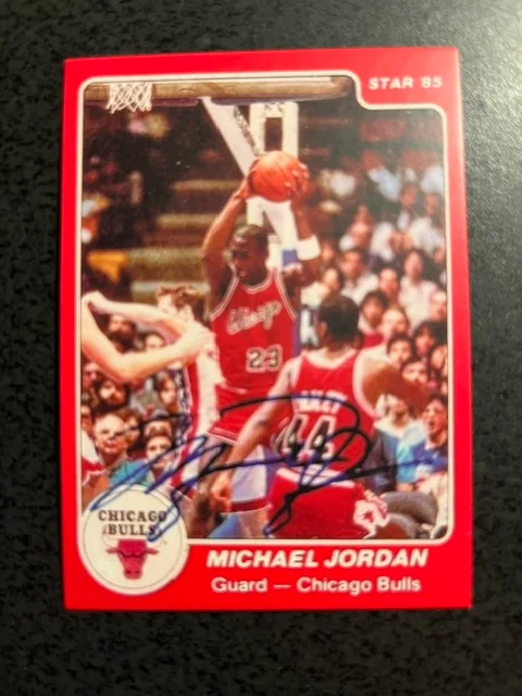 MICHAEL JORDAN 1984 STAR CO. SIGNED REPRINT-MINT COND.