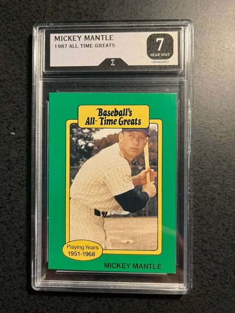 MICKEY MANTLE 1987 ALL TIME GREATS-GRADED 7